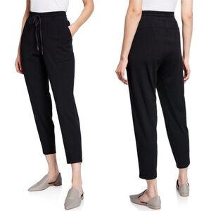 Eileen Fisher Silk Drawstring Slouchy Ankle
Pants Black - XS